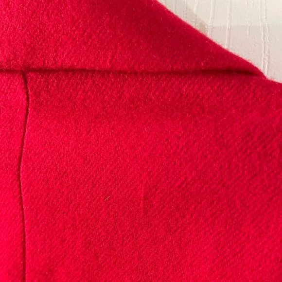 Dumas 100% Wool Red Zip Jacket, Sz Lg Made in USA - Picture 13 of 15